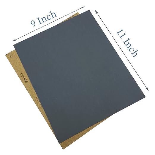 400 600 800 1000 1500 2000 Grit Sanding Sheet, 9 x 11 Inch Wet Dry Sandpaper-30PCS Premium Silicon Carbide Sand Paper for Wood Metal Ceramic or Auto Polishing and Scratches Removing