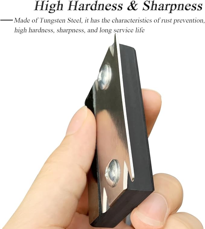 1 Set Woodworking Edge Trimmer with 1 Pc Scraper Blade, Edge Banding Trimmer, Wood Planer, Edge Corner Planer, Hand Planer Edge Bander, Deburring Tool, Edge Banding Cutter for PVC ABS Wood