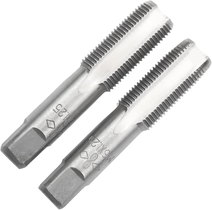 Aceteel M16 X 1.25 Metric Hand Tap, Right Hand M16 X 1.25mm Threading Hand Tap 1Pair