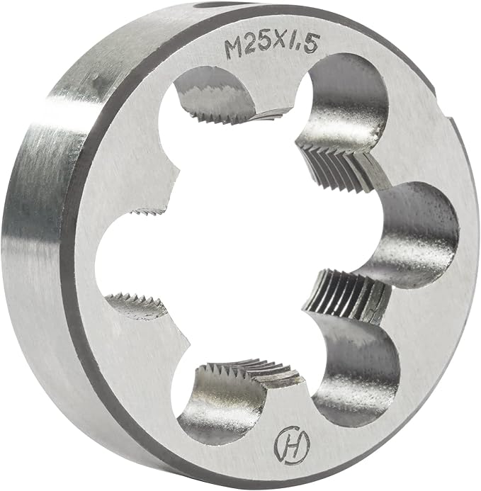 Aceteel M25 x 1.5 Metric Round Die, Machine Thread Die M25 X 1.5mm Right Hand