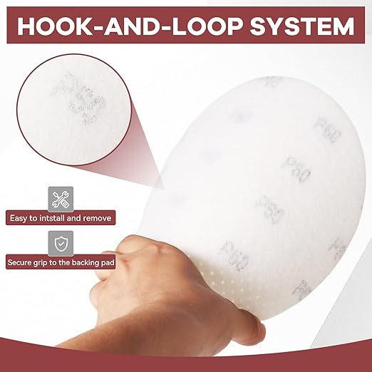 180 Grit 9-Inch Perforated Hook-and-Loop Drywall Sanding Discs, Durable Aluminum Oxide Sanding Pads for Drywall Sanders ??Improved Dust Extraction & Long-Lasting Performance (10-Pack)