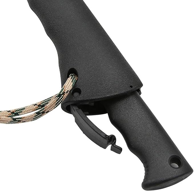 Camping Axe, Survival Hatchet, 4 in 1 Full Tang Tactical Axe with Durable Steel Head & Non-Slip Grip Handle for Camping, Survival, Landscaping