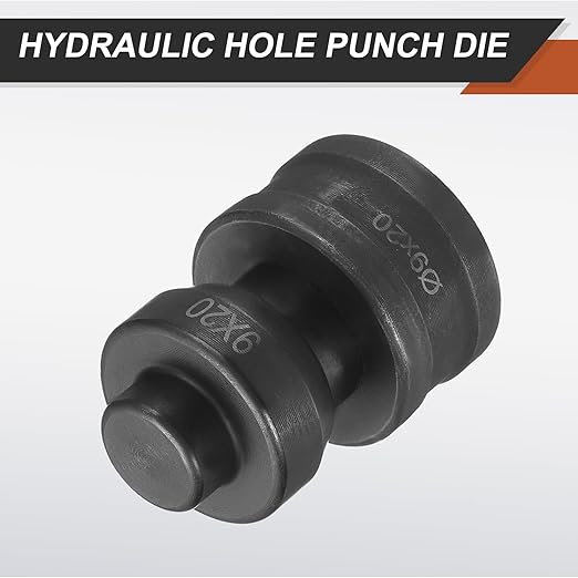 HARFINGTON Hydraulic Hole Punch Die 過9횞20mm Oval Hole 40Cr Steel Electric Punching Kit for CH60 Electric Punching Machine, Black