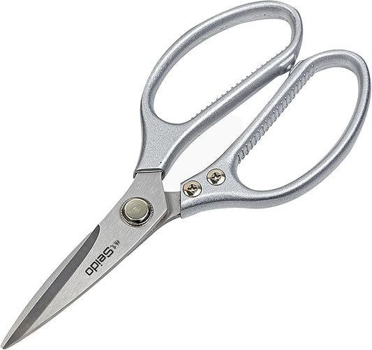 Seido Knives Stainless Steel Kitchen Scissors | Multi-Purpose Shears for Meat, Poultry, and BBQ - Rust-Proof, Dishwasher Safe, Professional-Grade Cooking Shears | Easy-Cleaning Powerhouse Tool