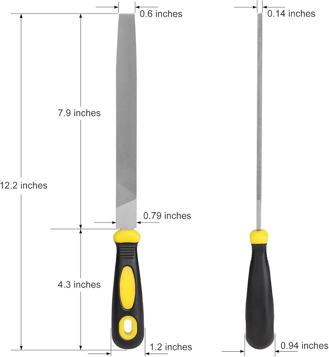 Metal Hand File Set, (1pcs)
