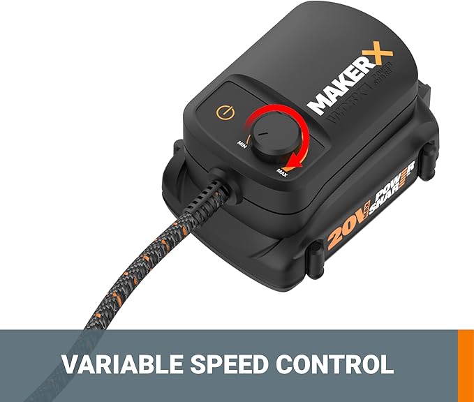 Worx MAKERX WX991L 3pc Crafting Tool Combo Kit - Rotary Tool + Angle Grinder + Wood & Metal Crafter