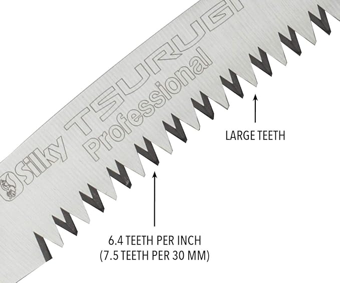 Silky Professional Series TSURUGI Curved Hand Saw 370mm Large Teeth (454-37)