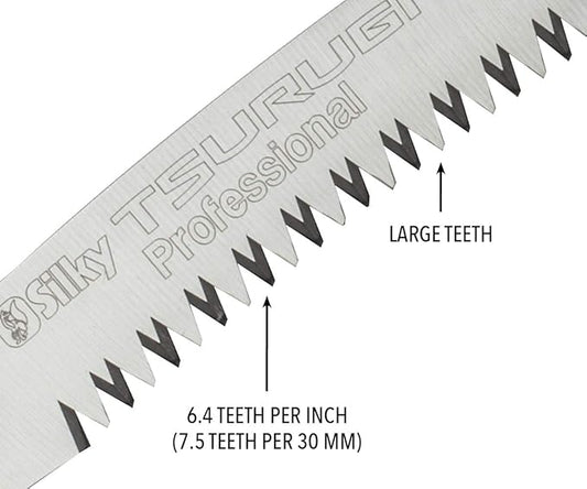 Silky Professional Series TSURUGI Curved Hand Saw 370mm Large Teeth (454-37)