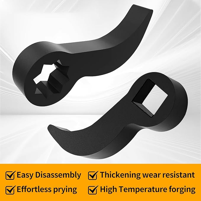 Pry Bar Wrench Adapter, 1/2'' Heavy-Duty Half Shaft Removal Tool, Universal Ratchet Pry Bar Attachment for Automotive Repair, Anti-Slip Crowbar Adapter Head with Professional Car Repair Kit