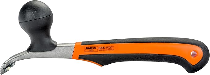 Bahco Ergo Carbide Blade Scraper with 2-1/2" Blade, Heavy-Duty Hand Tool for Paint, Rust, and Adhesive Removal on All Surfaces, with Ergonomic Handle and Extra-Wide Blade for High-Strength Scraping