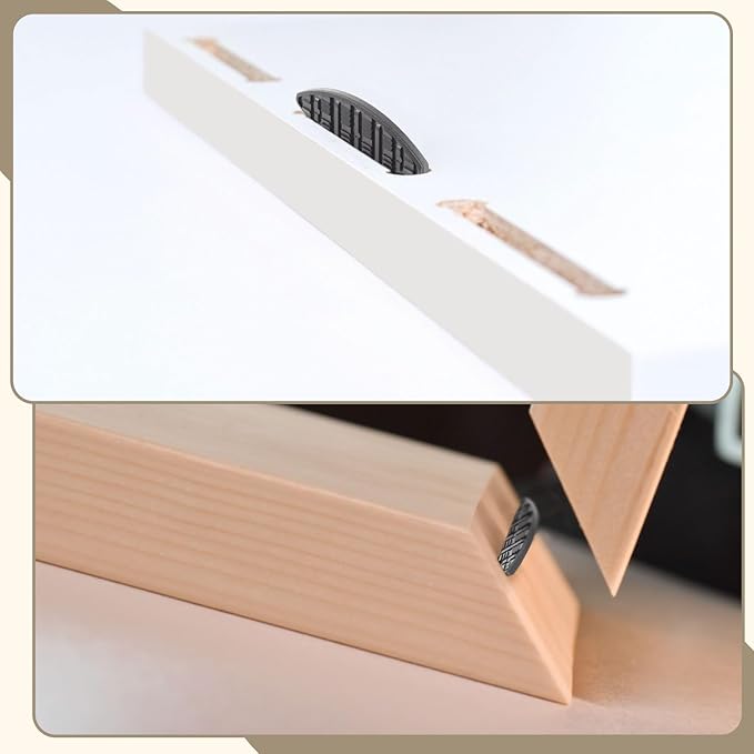 80 Pcs Biscuit Joiners Plastic Self Clamping and Gripping Plates Black Biscuit Joiner Tool for Woodworking Composite Deck Fixed Door Frame Furniture Framing