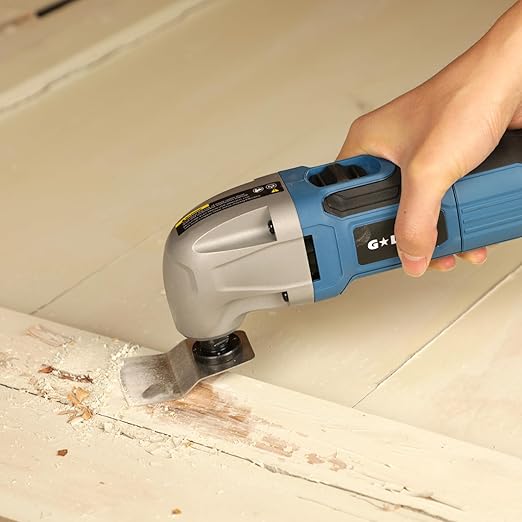 Oscillating Tool, 1.5A Oscillating Multi Tool with with 3째 Oscillation Angle, 12 Piece Accessories Scraping, Grinding, Sanding, Cutting