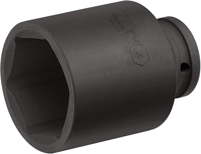 Jetech 3/4 Inch Drive 2 Inch Deep Impact Socket, Made with Heat-Treated Chrome Molybdenum Alloy Steel, 6-Point Design, SAE
