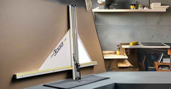 Fletcher짰 3000 Wall Mounted Cutter for Glass, Acrylic, Mat Board, Cardboard and Foam Board - 48" Cutting Height Capacity