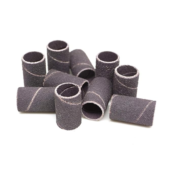 Benchmark Abrasives 1/2??x 1??Aluminum Oxide Sanding Bands, Spiral Bands Rotary Sander Attachment for Drill & Die Grinder, Metal Polishing Sanders for Woodworking - Sander Tool (10 Pack), 60 Grit
