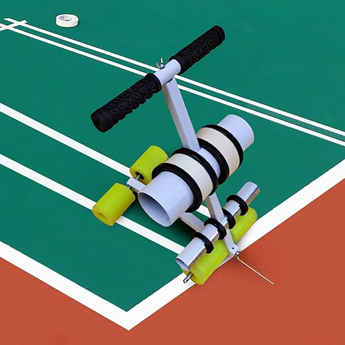 Masking Tape Applicator for Outdoor Court Striping, Paint Tape Machine for Parking Lot and Court Line Application