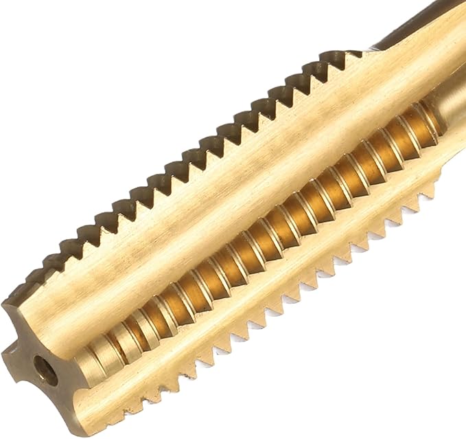 uxcell Metric Thread Tap M12 x 1.5 H2 130mm Straight Flute Screw Thread Milling Machine Taps Threading Tapping Repair Tool