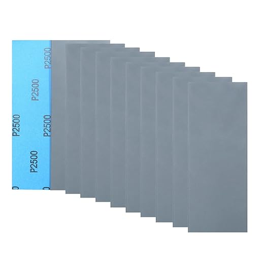 30Pcs 9 x 3.6 Inchs 2500 Grit Wet and Dry Handmade Universal Sanding Sheets, Suitable for Woodworking Furniture/Automobiles/Metal/Lacquer Polishing Sandpaper