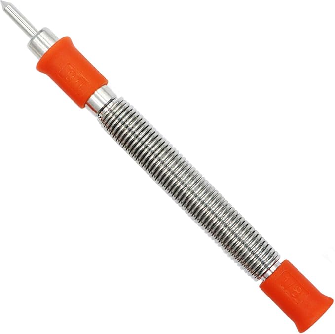 1/8-Inch High Speed Steel Center Punch, Hammerless Center Punch Tool for Drill Marks on Wood or Metal