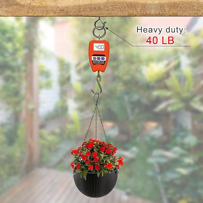 50 PCS Q-Hanger Screw Hooks with Safety Buckle Design Christmas Lights Hanger Hooks Outdoor Wire Fairy Lights and String Lights, Easy to Release, Include 1 Wing Nut Driver