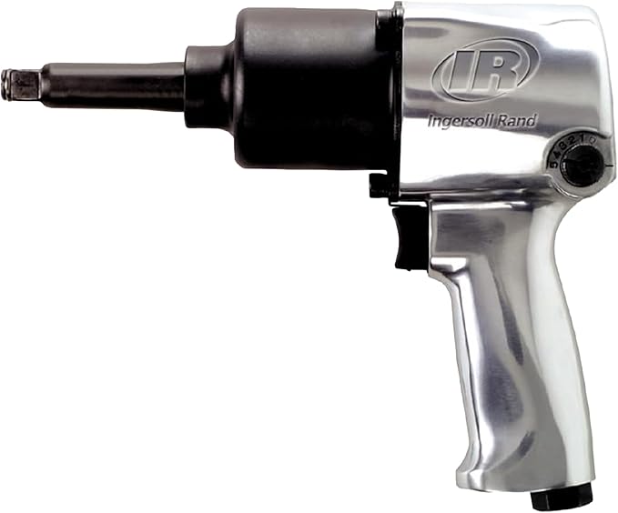 Ingersoll Rand 231HA-2 1/2" Air Impact Wrench, 2" Ext Anvil, Super Duty, 600 ft-lb Torque, Friction Ring Retainer, Pistol