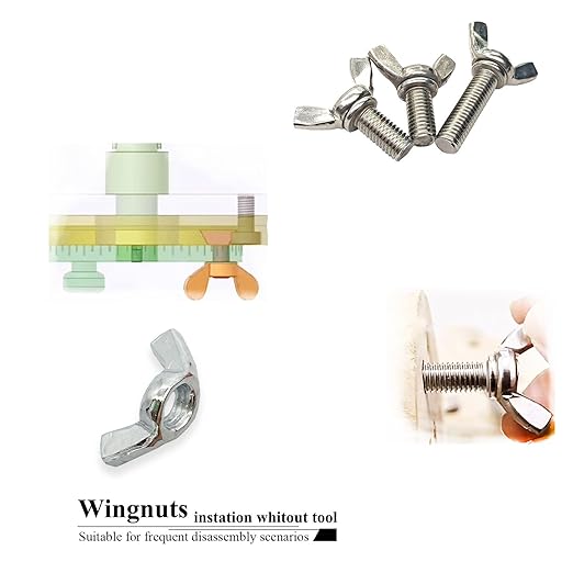 20 PCS 3/8-16 Inch Wingnuts, Quality Carbon Steel Wing Nuts Zinc Plated Fasteners Parts Butterfly Nut, Hand Twist Tighten Hardware Nuts Butterfly Wing-Nut 3/8-16??Assorted Kit