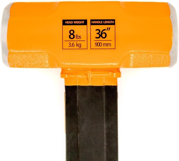 TREMMOR | IRON CORE Sledge Hammer (8 LB. Head, 36 inch Handle)
