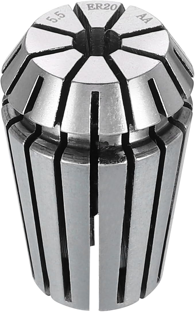 HARFINGTON Spring Collet Chuck ER20 5.5mm 65Mn Spring Steel Precision Router Collets for CNC Engraving Milling Lathe Tool
