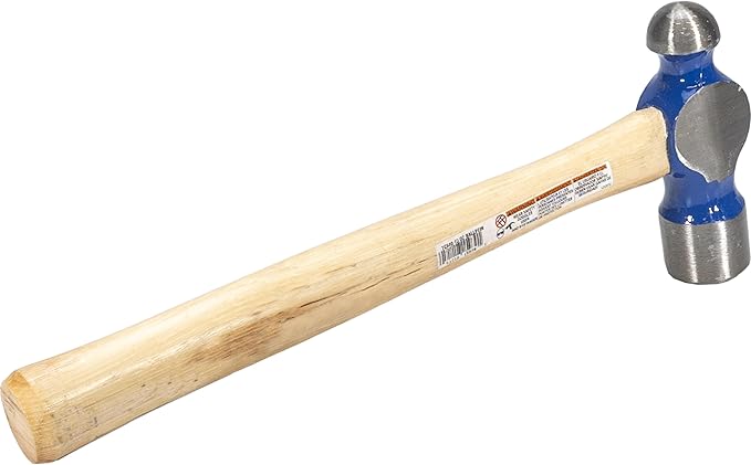 VAUGHAN Ball Pein Hammer, 40 oz, Hickory handle, American high carbon steel, TC640, VN15930