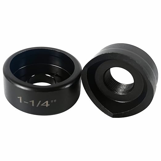 AMZCNC 1-1/4" Conduit Punch and Die for Hydraulic Knock Out Driver 3/4"-16UN Thread ((Conduit Hole Size) 1-1/4")(Actual Hole Size: 1.7")