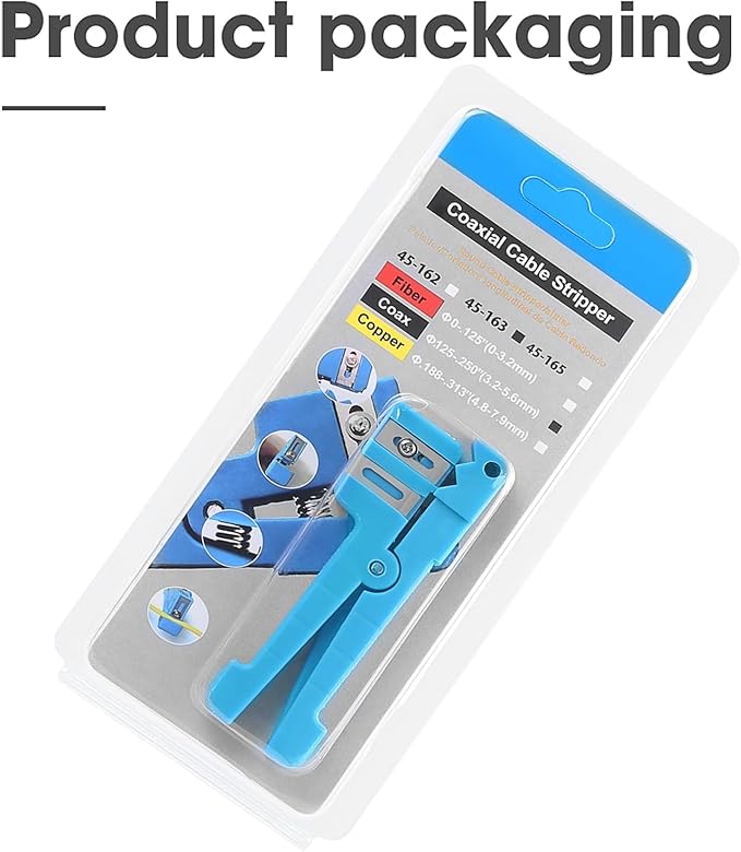 2-piece set fiber optical coaxial bundle tube stripper pliers (45-163+45-165) suitable for 3.2mm-7.9mm wire diameter fiber buffer tube socket stripper, coaxial cable stripper bundle tube stripper