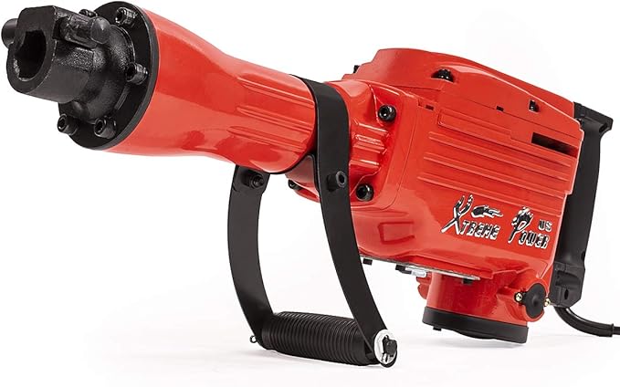 XtremepowerUS 2200W Demolition Jack Hammer Chisel Scraping Bits & Case Electric Demo Jack Hammer Cement Concrete Breaker Punch Drill Set