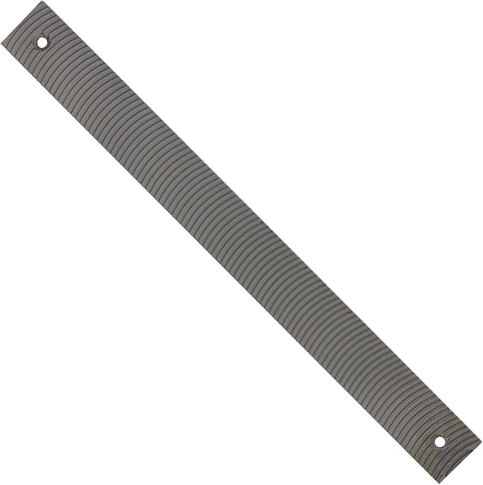 KUZURYU Double-Sided 14-Inch Flexible Flat Coarse-Tooth File Blade, 6 Teeth per Inch - Features an adjustable file holder mounting hole, suitable for shaping, trimming, and filing contour surfaces.