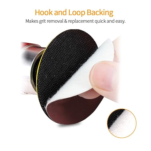 SPEEDWOX 100pcs Sanding Discs 2 inch Sandpaper 1500 Grit Hook and Loop Sanding Discs for Sanders Drill Grinder Rotary Tools Attachment Woodworking Wood Auto, No Hole