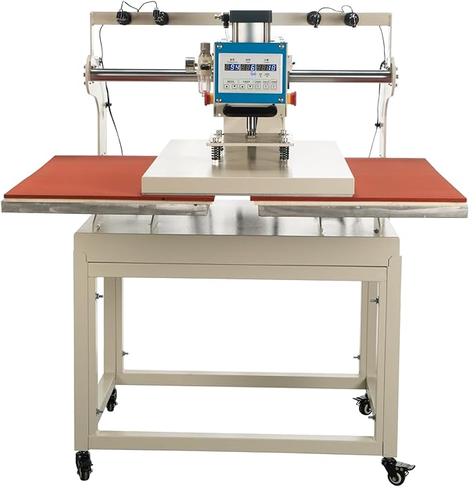 20?쓝28??Commercial Heat Press Machine, Pneumatic Up Sliding, for T-Shirts Garments Bag Textile Curtain, Digital Industrial Sublimation Printer for Sublimation Vinyl Heat Transfer Projects