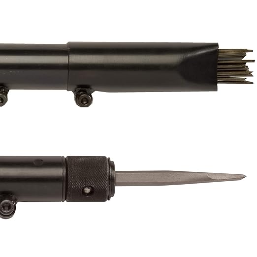 CS Unitec | 121.2099 CHISEL BASIC KIT | Pneumatic 19-Needle Scaler & Chisel for Cleaning, Stress-Relieving Weld Seams, Texturing Concrete, Removing Coatings, 3000 Blows per Minute ??Made in England