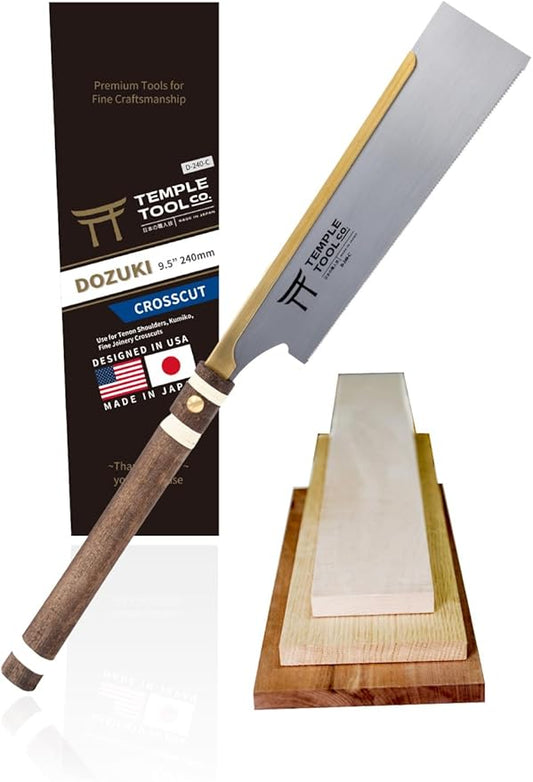 Co. Japanese Pull Saw - Crosscut 9.5 - Hand Saw for Joinery Crosscuts, Kumiko, Tenon Shoulders