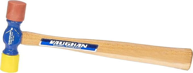 VAUGHAN Soft Face Hammer, American High Carbon Steel Head, 6 oz, Made In The USA, SF6, VN19310
