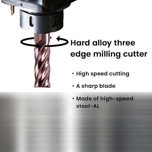 NZ 4 Flute 5/32" Square End Mill Set with TiSiN Coating, Milling Cutter HRC55 for Machining Hardened Steel, Stainless Steel, Titanium Alloy, Alloy Steel, Cast Iron
