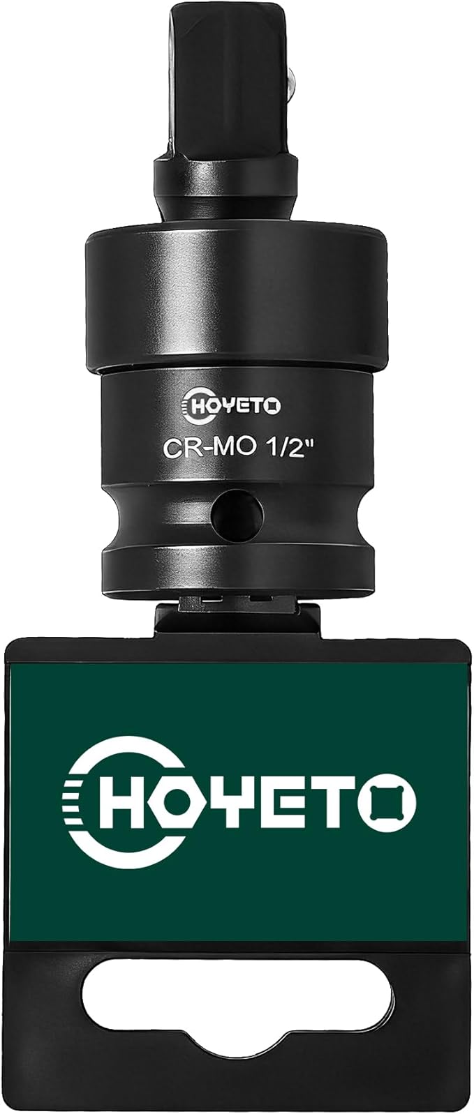 1/2" Impact Swivel Socket Set, Universal Joint Socket Adapter Kit with 360-Degree Rotatable Swivel, Cr-Mo Steel Wobble Extension Set for Heavy-Duty Maintenance