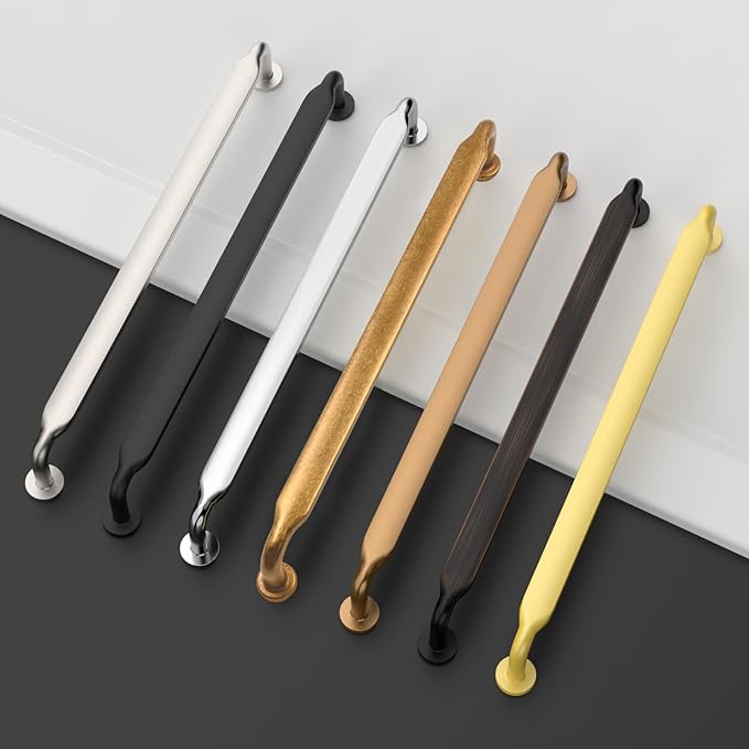 Asidrama 6 Pack 11.3 Inch(288mm) Polished Chrome Kitchen Cabinet Handles, Cabinet Pulls Kitchen Cabinet Hardware for Cupboard Drawer Pulls