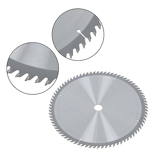 WFLNHB Alloy Woodworking Saw Blade 12 Inch 80 Tooth Circular Saw Blade with 25.44mm Arbor Hole Fit for Wood, Plywood Smooth Cutting
