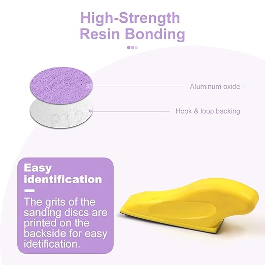 MAXMAN Sand Paper Sanding Block 3.5?쓝 1??Sandpaper Assortment 80 120 180 240 320 400 600 Grit, Micro Detail Sander, Sand Paper for Wood Furniture, Crafts, Woodworking Projects, Tight Spaces, 70Pcs