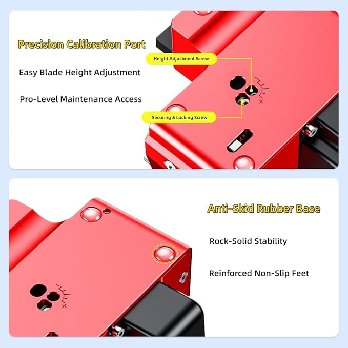 High Precision Fiber Optic Cleaver - Automatic One-Step Fiber Cutting Tool with ??.6째 Precision, 24-Point Tungsten Blade & Detachable Waste Box, 58,000+ Cuts