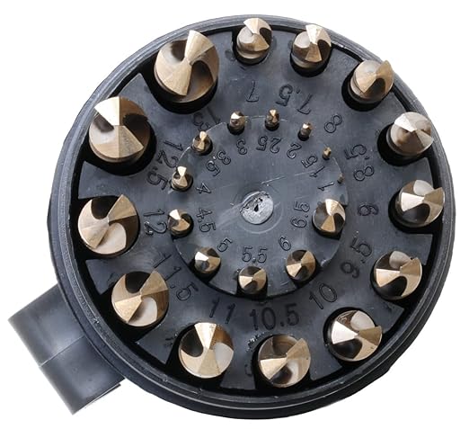 Drill America 25 Piece Metric Cobalt Drill Bit Set in Round Case, Heavy Duty, Gold Oxide Finish for Drilling Metal, Wood, Plastic, Sizes 1mm to 13mm by 0.5mm, DWDCO Series ZMD/A4025-CO-PC