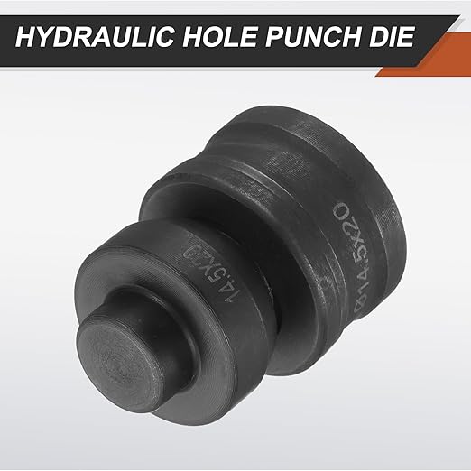 HARFINGTON Hydraulic Hole Punch Die 過14.5횞20mm Oval Hole 40Cr Steel Electric Punching Kit for CH60 Electric Punching Machine, Black