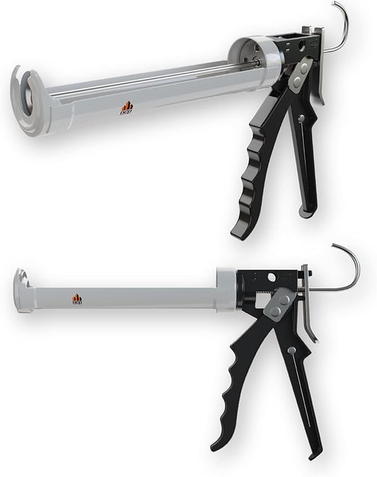 DCP Professional Gun 310 Caulking Gun 10 fl.oz. ??Manual Tool for Silicone, Polyurethane, Acrylic, 12:1 Thrust Ratio