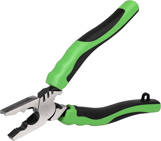 HURRICANE 6" Stripped Screw Extractor Pliers, Pro Linesman Pliers with Non-Slip Jaws, Remove Damaged/Rusted Screws Fast, with Wire Cutter, Crimper & Stripper
