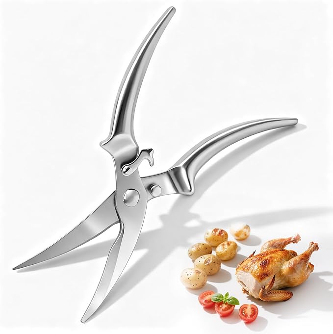 Kitchen Shears, kitchen scissors, Food scissors with Safety Lock, Dishwasher Safe
