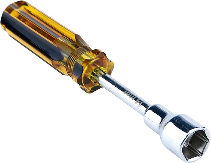Antrader 14 mm Socket Wrench Screwdriver, High-carbon Steel Hex Nut Driver Non-Magnetic Tip Carburetor Adjustment Tool with 79mm Shaft
